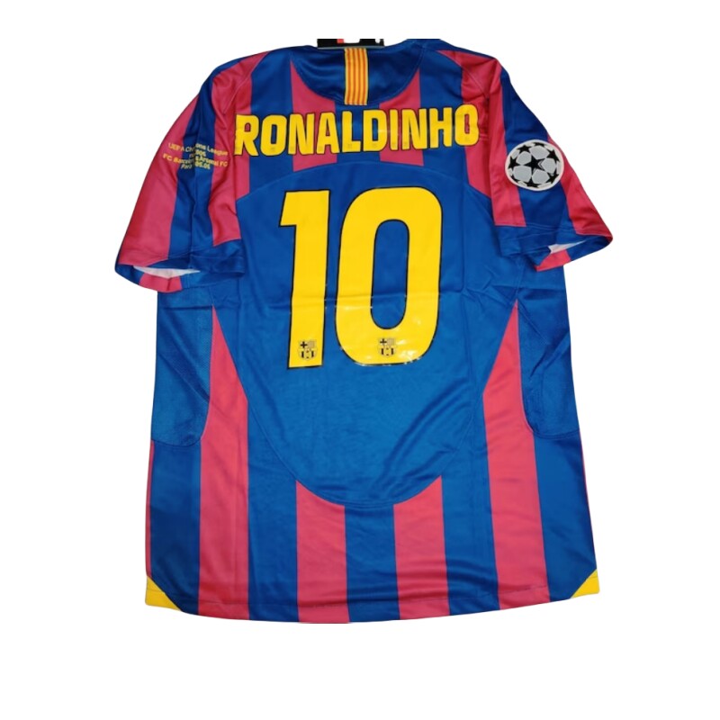 Messi Jersey Barcelona Retro Football Shirt Ronaldinho Puyol
