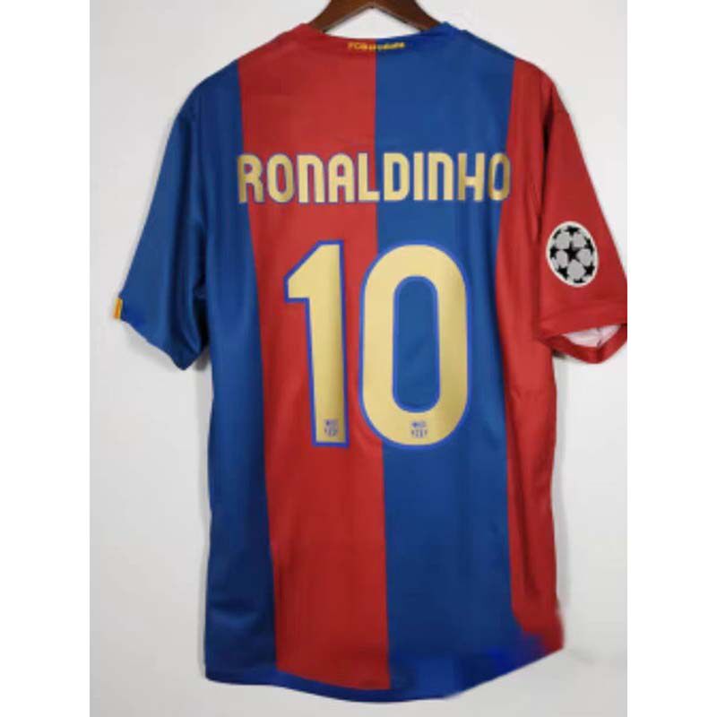 Messi Jersey Barcelona Retro Football Shirt Ronaldinho Puyol