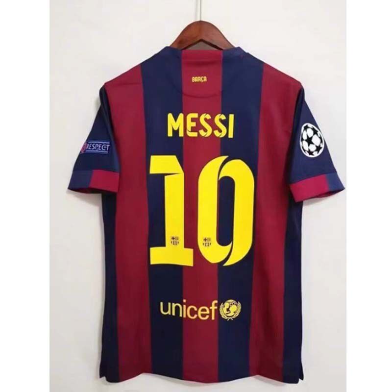 Messi Jersey Barcelona Retro Football Shirt Ronaldinho Puyol